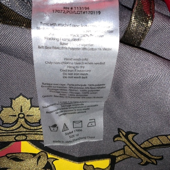 In character knight kids costume size 10 missing belt* - Picture 6 of 9